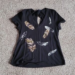Ladies Miss Me open back shirt